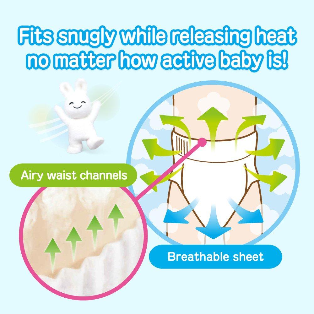 Größe Merries 62 Stück [Hose, Klein] Air-Through (4-8 kg),