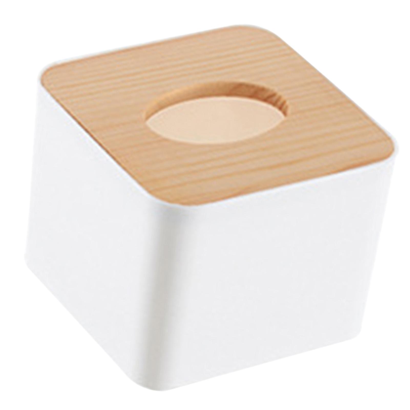 

Paper Towel Dispenser Wood Tissue Box Cover Holder Countertops Bathroom Toilet Tissue Box Home Kitchen Paper Extraction type 2 Square
