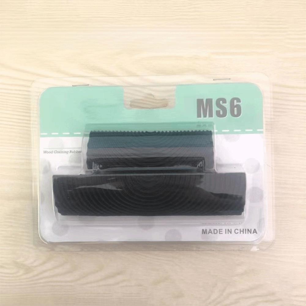 Rubber Rubber Roller Brush Imitation Wood Textured Wood Graining Roller Furniture Renovation чёрный