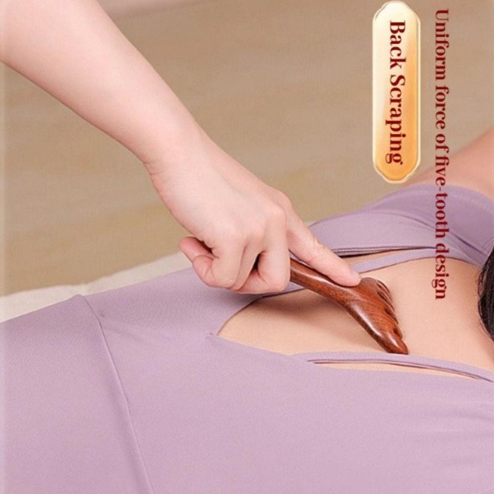 Breitzahniger Kamm mit langem Griff, antistatischer Rückenkratzer zur Förderung der Durchblutung