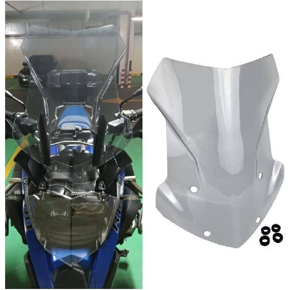 Windscreen for BMW R1200GS LC Adventure R1250GS ADV Windshield for BMW GS 1200 GS LC Adventure Wind Screen Protector 2013-2023 (Light Smoke)