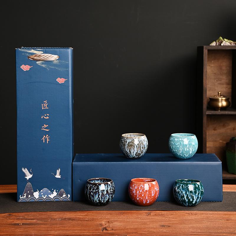 Beautiful Unusual China Goods Tea Accessories Teedose Ceramic Cup Set Teeware Teware For 5 People For Tea Samovar Ceremony Gifts