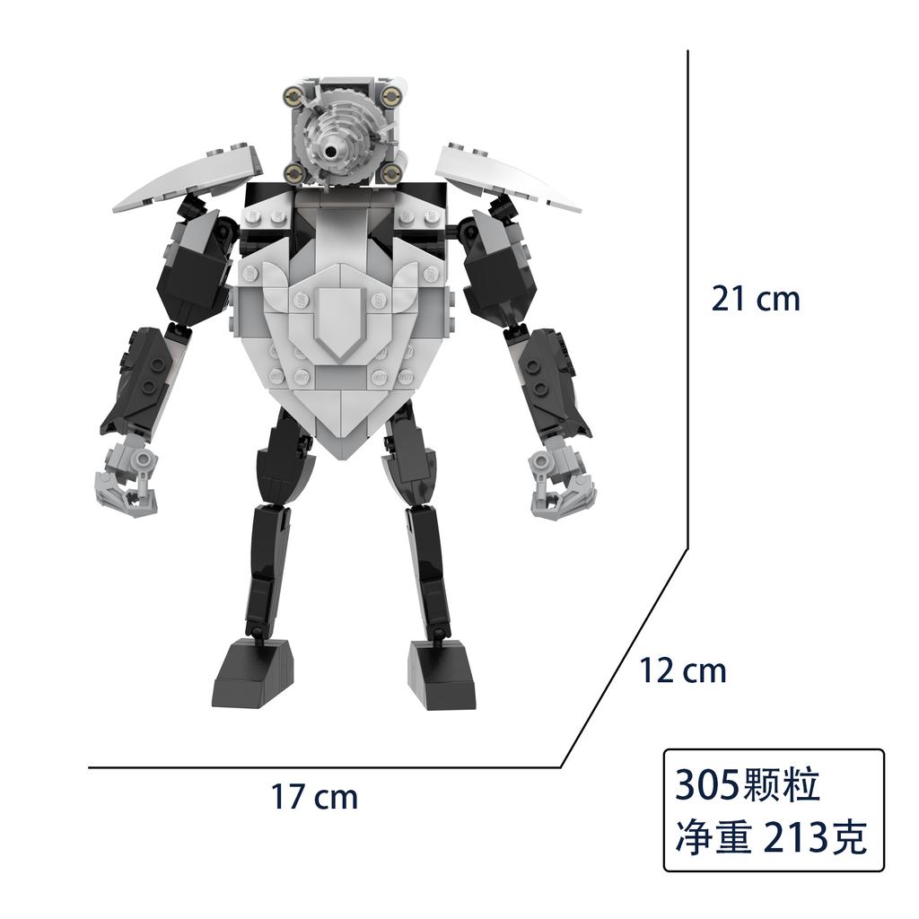2024 Titan Drill Man MOC Skibidi Toilet Bausteine Set Mit Kette Kreatives DIY Bausteine Spielzeug Für Jungen Weihnachtsgeschenke