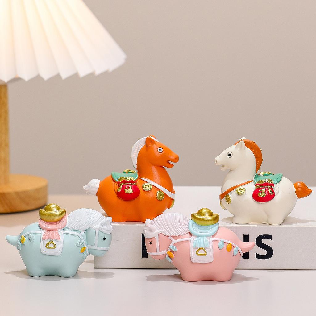 1Pc Successful Luoyang Tang Sancai Merchandise Small Fat Horse Ornament Office Desktop Merchandise Figure Travel Souvenirs