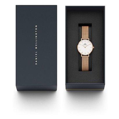 Daniel Wellington Petite Melrose Rose Gold 28mm White DW00100219 Wrist Watch for Women