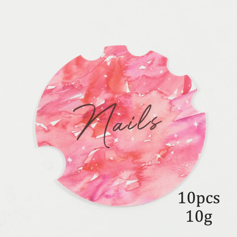10Pcs Nail Art Display Paper Board Nail Photography Props Background Decoration Beauty Salon Prop Nailfie Disc