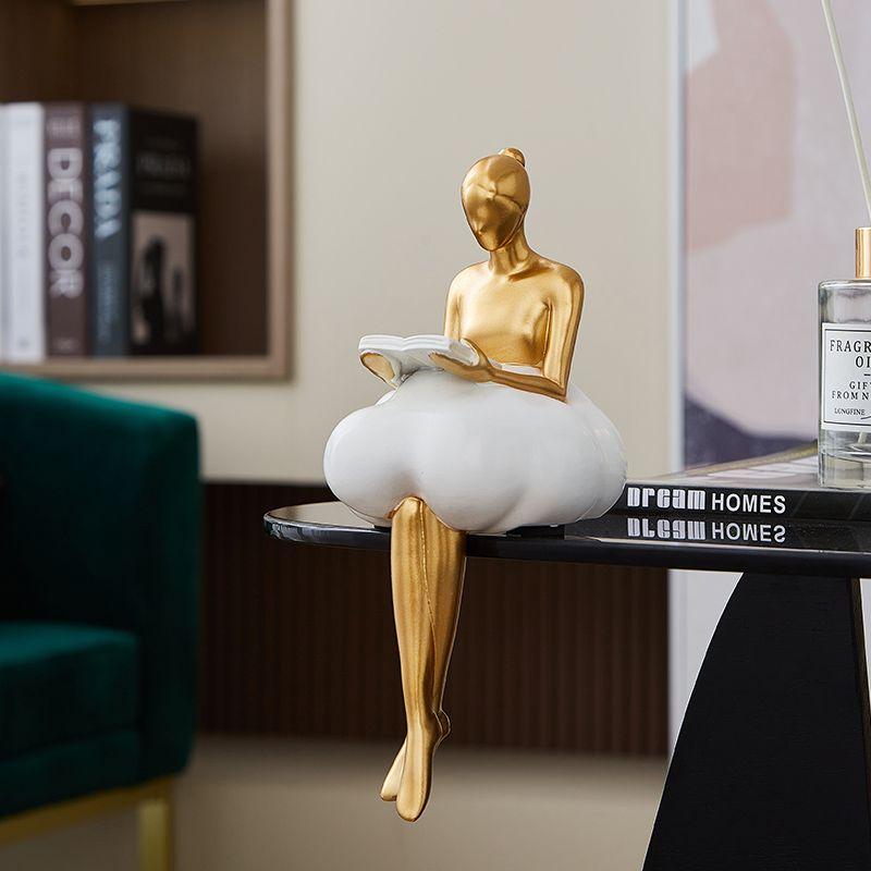 Creative cloud edge girl table ornament office living room TV cabinet entrance decoration small objects home decoration