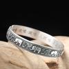 Follow-up Mantra Bangle Women Jewelry Vintage Silver-Plated Scripture Auspicious Elephant Bangle Male Retro Hand Accessories