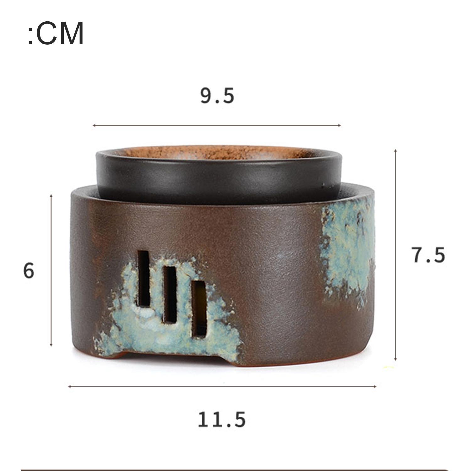 Ceramic Essential Oil Burner Wax Melt Warmer Burner Candle Heating Holder Essential Oil Diffuser for Spa Aromatherapy