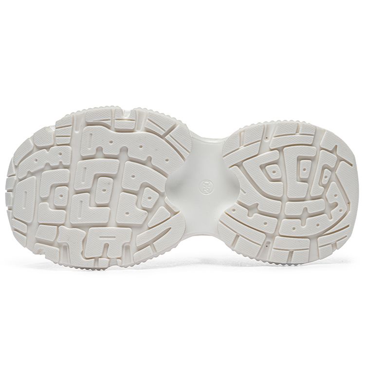 Kappa Urban Sports Mesh Breathable Platform Comfortable Versatile Non-Slip Wear-Resistant Low-Top Dad Shoes Women Sneaker White K0E25MC62J-012