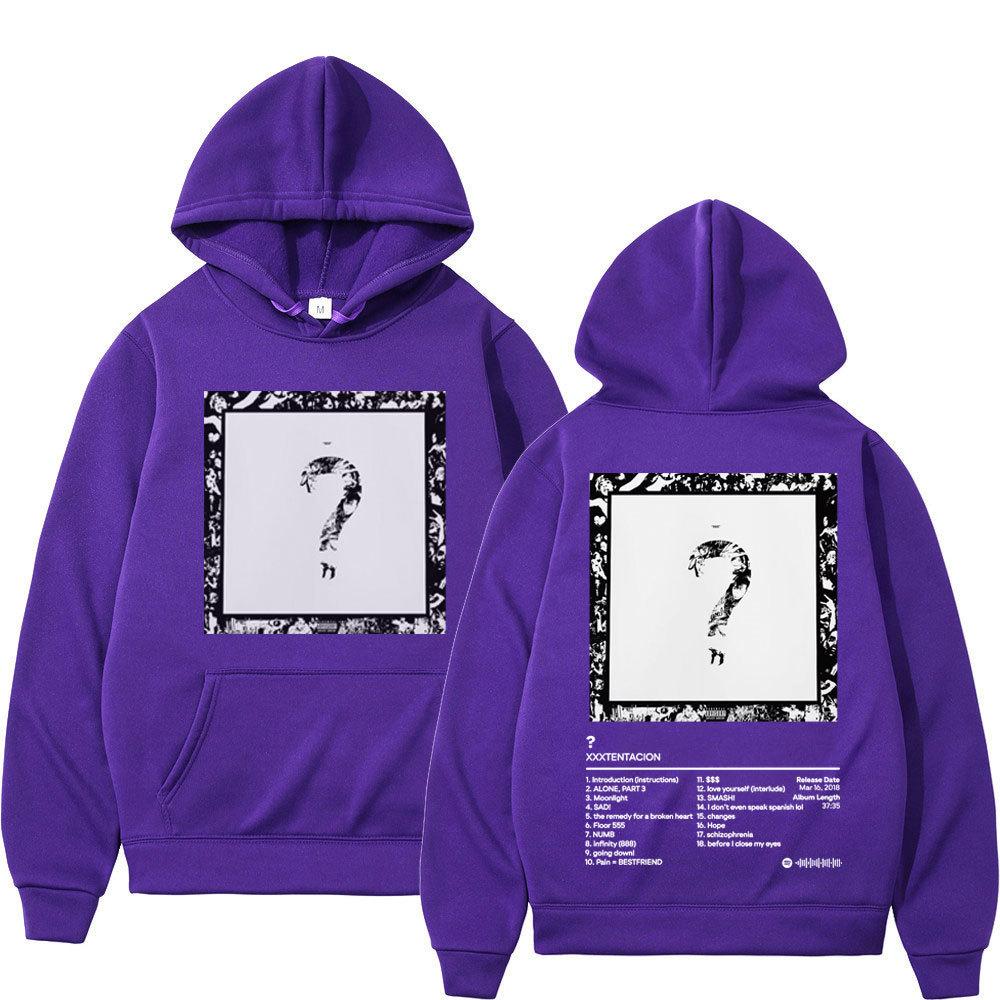 Rapper Xxx Music Album Printed Hoodies Men Women Fashion