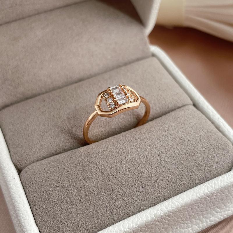 Kinel Square Zircon Trendy Rings