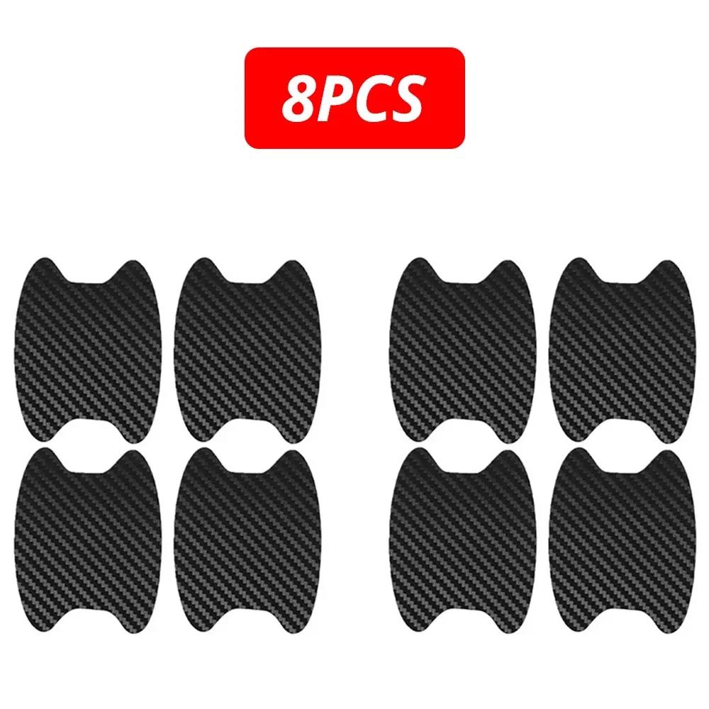Car Door Handle Stickers Carbon Scratches Resistant Cover Protection Film Exterior Styling auto Accessories Defense Universal