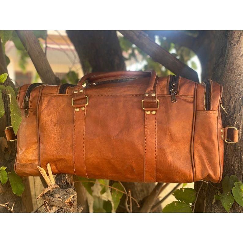 Handmade Genuine Leather Duffel Bag, Weekender Bag, Travel Bag, Luggage Bag, Holdall Bag, Overnight Bag, Gym Bag Best Gift for Men & Women