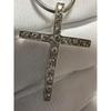 Used Extremely Rare SV 925 Diamond Cross Necklace. Like New, Finished with New Finish. Cross Necklace