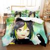 Kawaii Genshin Impact Tighnari Bedding Set Single Twin Full Queen King Size Bed Set Aldult Kid Bedroom Duvetcover Sets