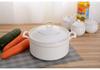 Embossed Ceramic Soup Pot with Lid, Bone China, 8-Inch Large Bowl for Home/Hotel Gift.