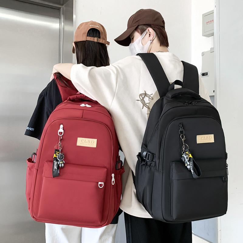 School Bag Junior High School Student High School College Student Backpack Female Large Capacity Travel Computer Bag Couple Backpack