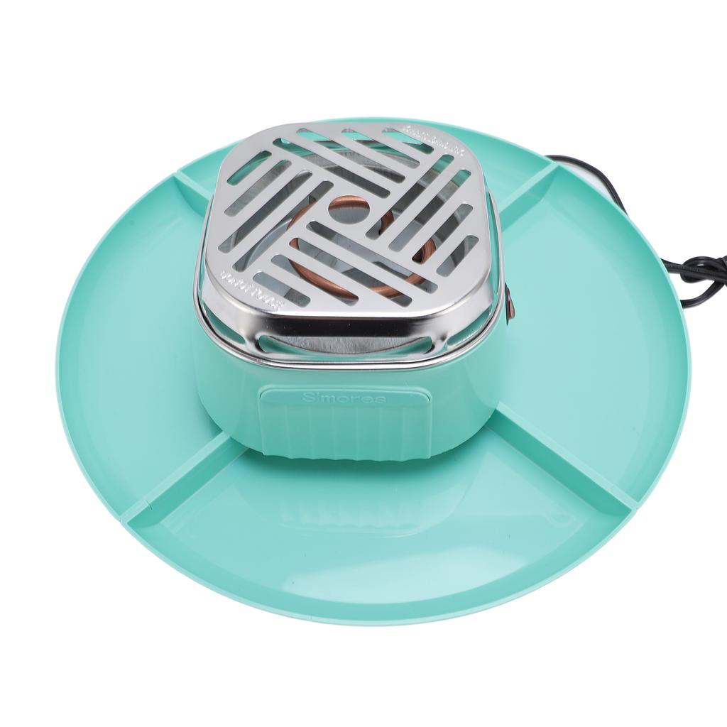 Indoor Electric Smores Maker with 4 Detachable Trays Adjustable Temperature Tabletop Chocolate