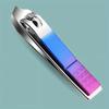 Gradient Color Nail Clippers Durable Stainless Steel Manicure Set And Pedicure Tools Including Ear Pick And Travel Case Gifts