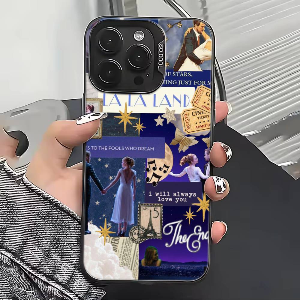 Film La La Land Phone Case For iPhone 17,16,15,14,13,12,11 Plus,Pro Max,XS,Colorful Silver Black Cover