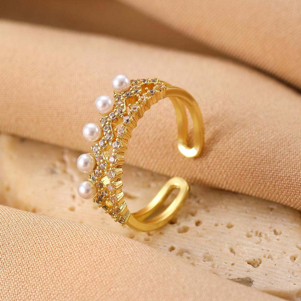 High-End Cross-Border Fashion Bow Ring for Women - European & American Style Open Index Finger Accessory