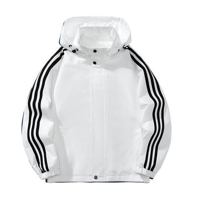 Podzimní bunda tři pruhy pánská nová bunda pánská trendy ležérní pánská tenká pánská sportovní větrovka