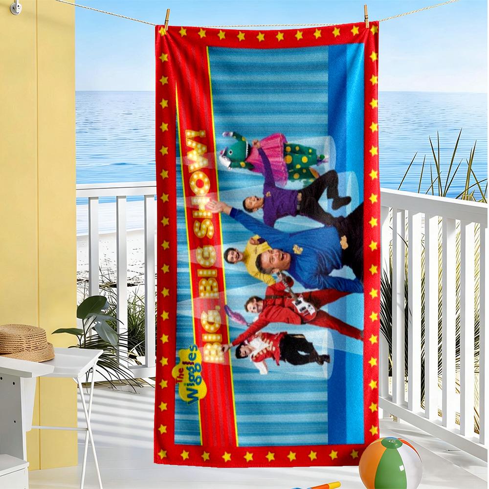 The Wiggles Singing Show Beach Towel Super Soft & Absorbent Comfortable Lightweight