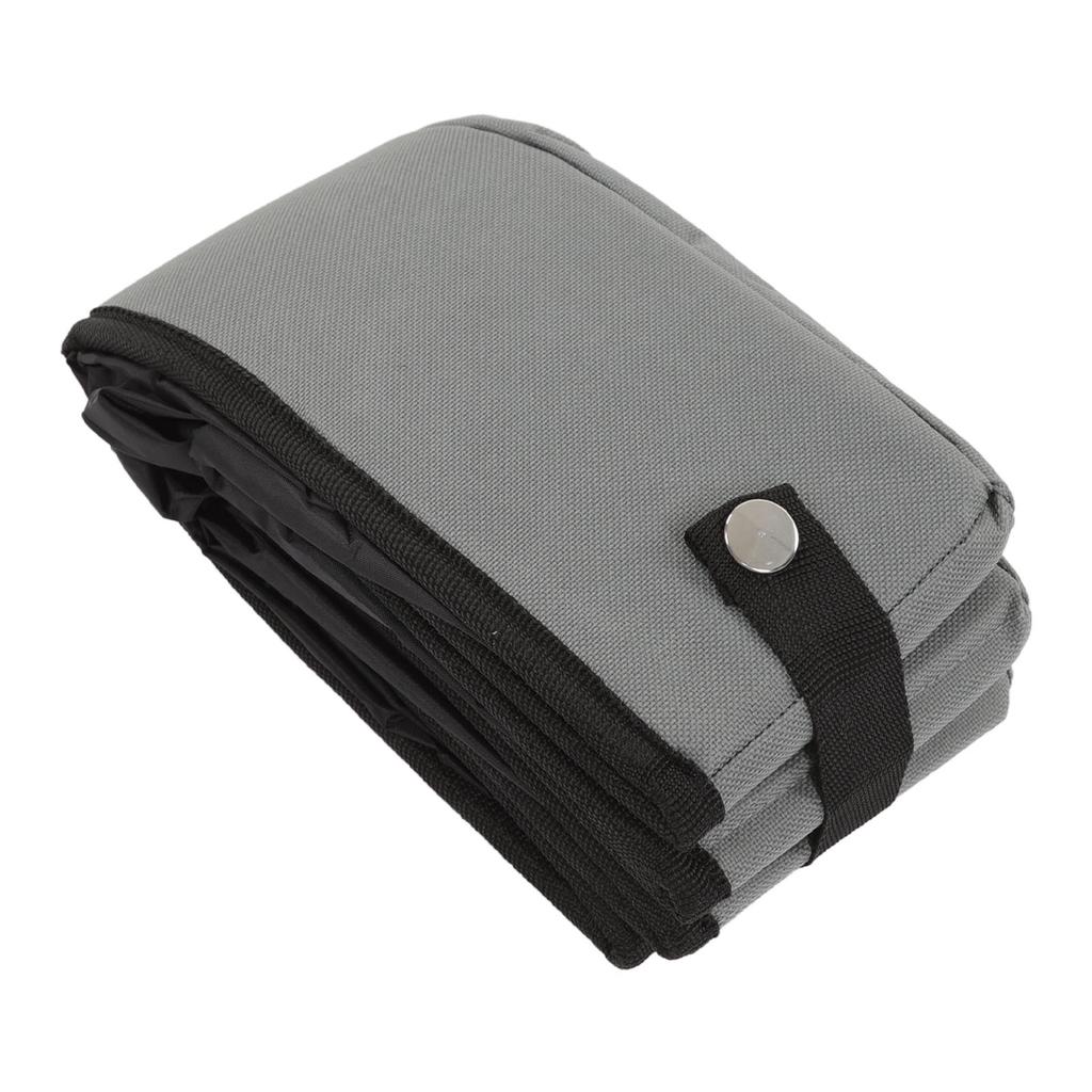 Collapsible Cat Litter Box Cloth Waterproof Outdoor Portable Cat Litter Box for Travel S Grey