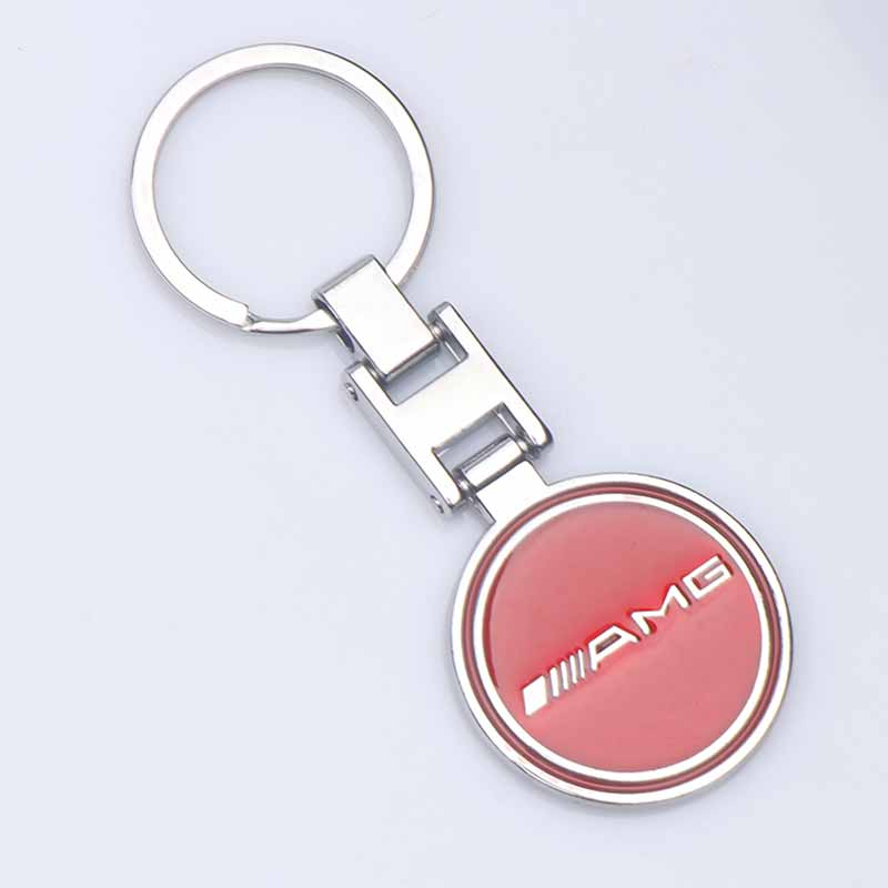 HOXL2 Leather/Metal Car Remote Key Cover Keychain Pendant Backpack For Mercedes Benz AMG A B C D M S R G Class GLA W176 W124 C260 C300