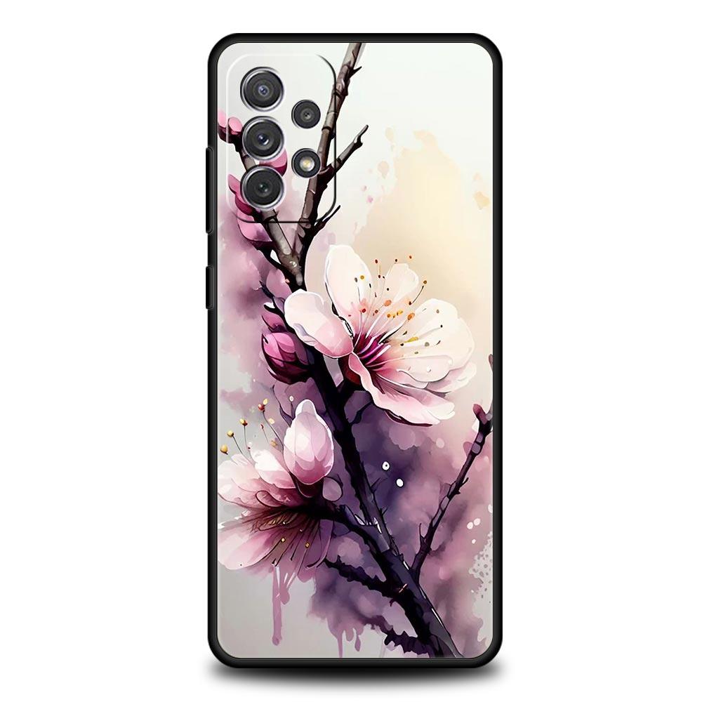 Cherry Blossoms Phone Case For Samsung Galaxy A17 A07 A55 A35 A25 A15 A05s A33 5G A31 A23 A21s A13 A11 A41 A73 A53 A51 A71 Cover