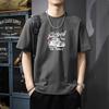 Japanese Summer Round Neck T-shirt Men's Short Sleeved Top Clothing Trendy Brand Loose Half Sleeved Trendy Printed Pure Cotton T-shirt