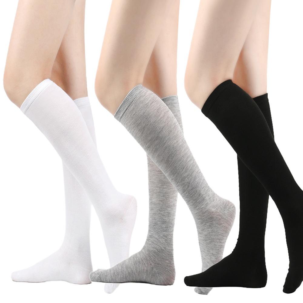 Black White Striped Long Socks Women Sexy Over Knee Thigh High Socks Over The Knee Stockings Ladies Girls Warm Long Tube Socks