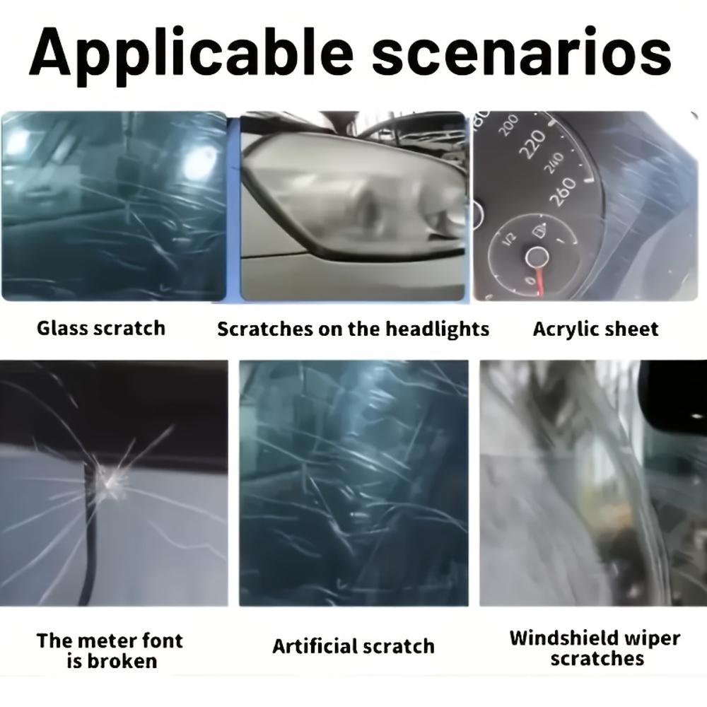 Glasses Scratch Repair Cream - Fast-Acting, Non-Toxic Scratch Remover for Lenses, Headlights, Windshields & More - Safe & Effect