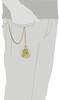 Charles Hubert, Paris Men's Pocket Watch, Mechanical Hand-Wound, 3861-G
