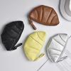 1pc New Retro Croissant Coin Purse Wristlet Bag Wallet Mini Zipper Girl Coin Wallet Cable Headset Bag Portable Lipstick Bag