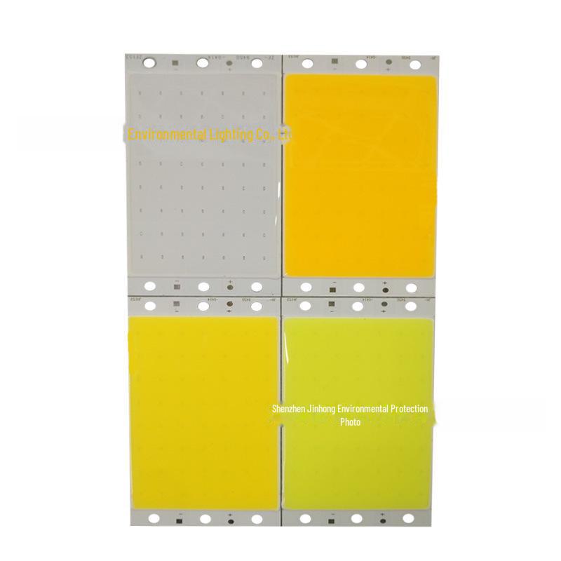 94x50mm 20W 12V COB LED Light Board - Square White & Red Light Source