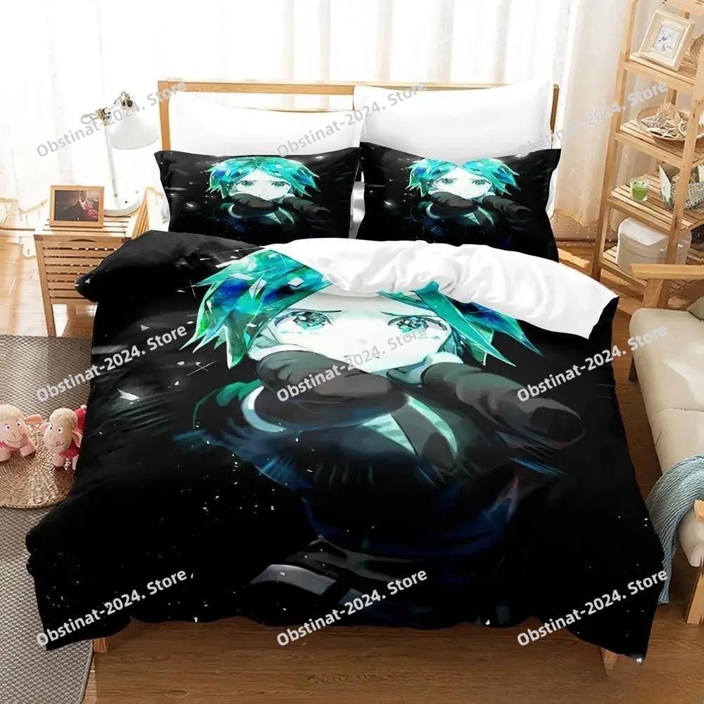 3D Print Anime Houseki no Kuni Bedding Set Printed Duvet Cover Pillowcase Single Double Style Queen King Size Sets