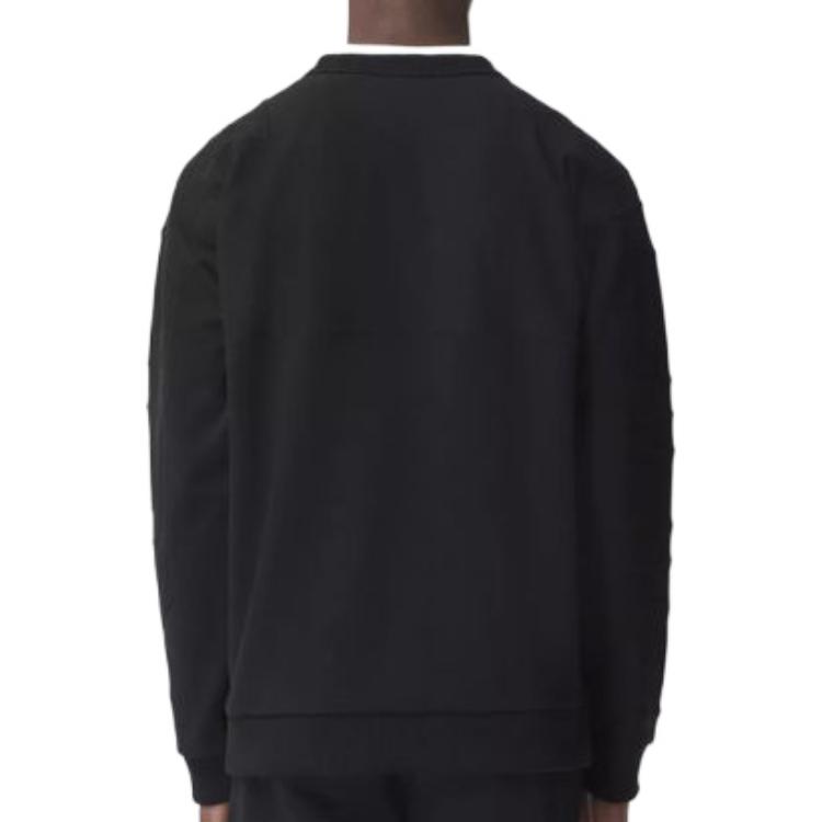 Burberry Logo Embossed Cotton Crewneck Sweatshirt 80509411-BK