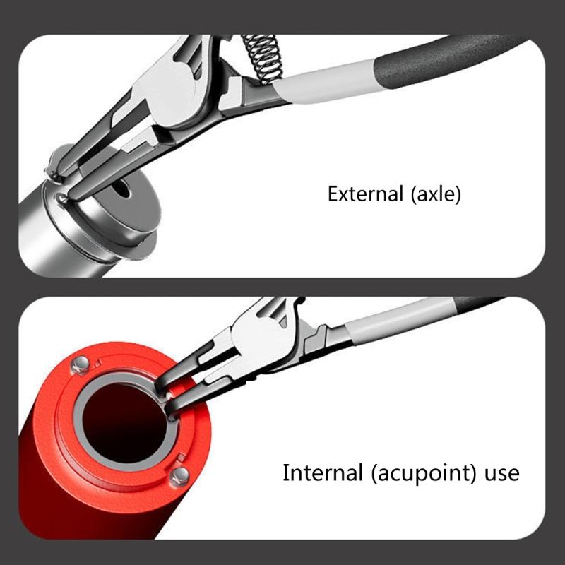 Circlip Pliers Set High Precisions Designs Complete Industrial Expansion Pliers for Internal & External Retaining Rings