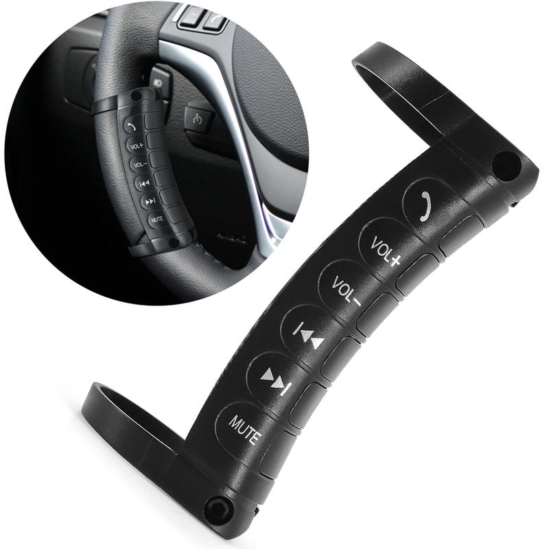 

BTG Universal Remote Control Car Steering Wheel Button Remote Control Car Navigation Multi-function Switch Button for Android