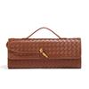 Woven Baguette Bag Fashionable Hand-Held Dinner Bag Versatile Single Shoulder Oblique Span Bag Women'S Niche High Sense