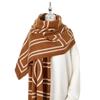 2024 Autumn/Winter New Printed Cashmere Like Long Scarf Shawl Women'S Warm Scarf Shawl Thickened With Velvet