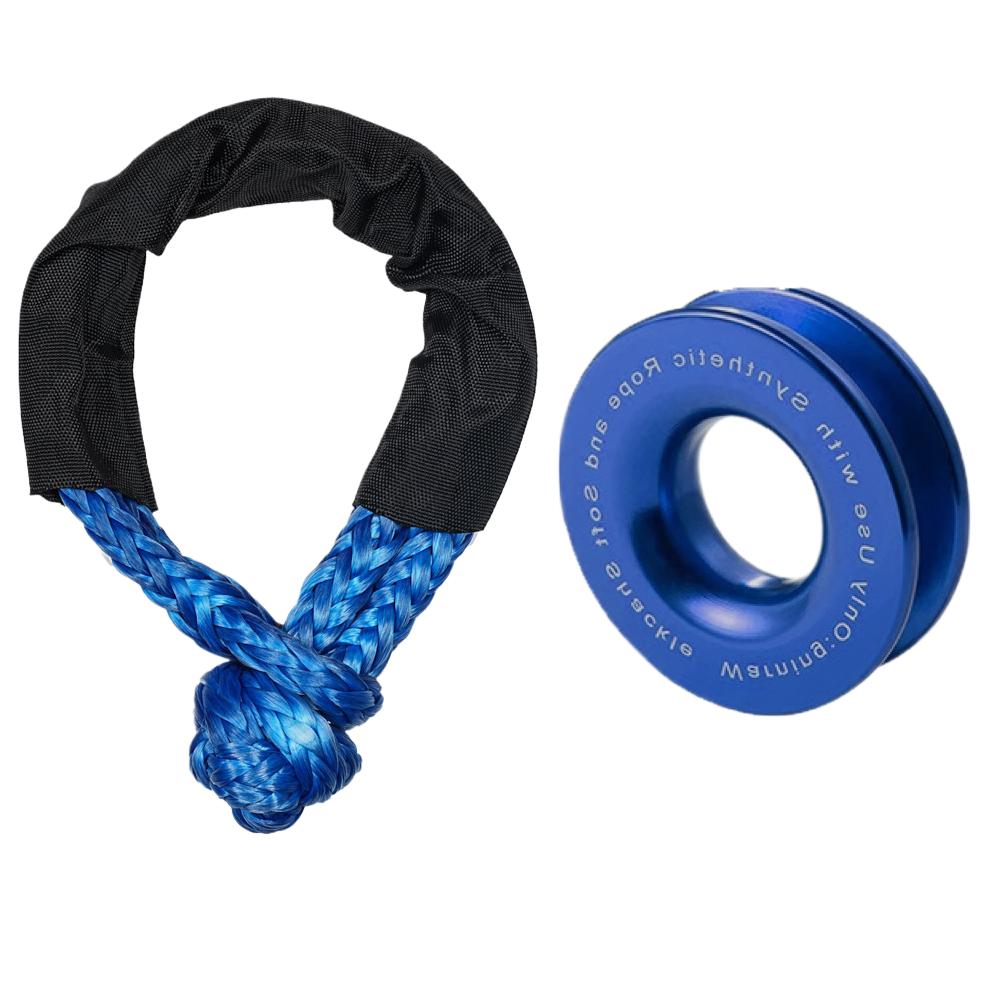 Lano k navijáku Syntetické měkké oko Nebo sada recovery kroužků Odolná oka Ochranný návlek Pro recovery nákladního vozidla