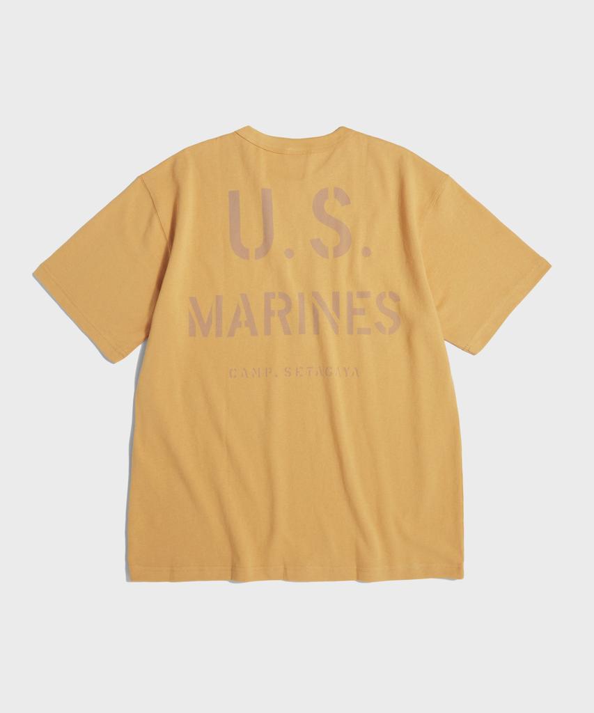 Beulonseun 1970er US Marine T-Shirt Gelb