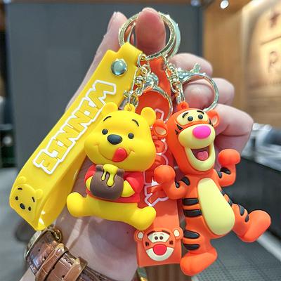 Kawaii Winnie Puuh Schlüsselanhänger Niedlicher Cartoon Puuh Bär Tigger Auto Schlüsselanhänger Rucksack Schlüsselanhänger Ornament Anhänger Geschenke