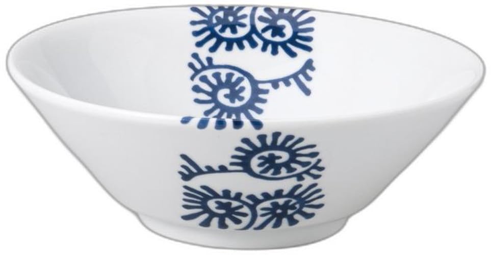 

Arabesque and White Chinese Cut 20cm x x Chinese Bowl Setomonohonpo (inside outside) Bowl, [19.6 19.6 7.2cm, 910cc]