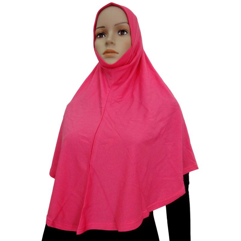 Muslim Scarves Cotton Blend Muslim Hijab Amira Islamic Solid Color Soft Scarf Long Hejab Head Shawls