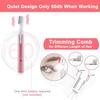 Electric Eyebrow Trimmer for Women, Facial Hair Razor Removal for Men, Mini Epilator for Bikini, Remover for Face, Chin, Peach P