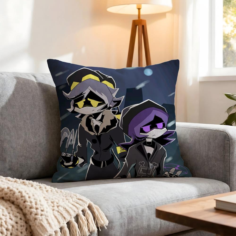 Cartoon Murder Drones Cushion Cover 1Pcs Decorative Covers Soft Cushion Case For Sofa Couch Decor 40X40 45X45 Pillowcases